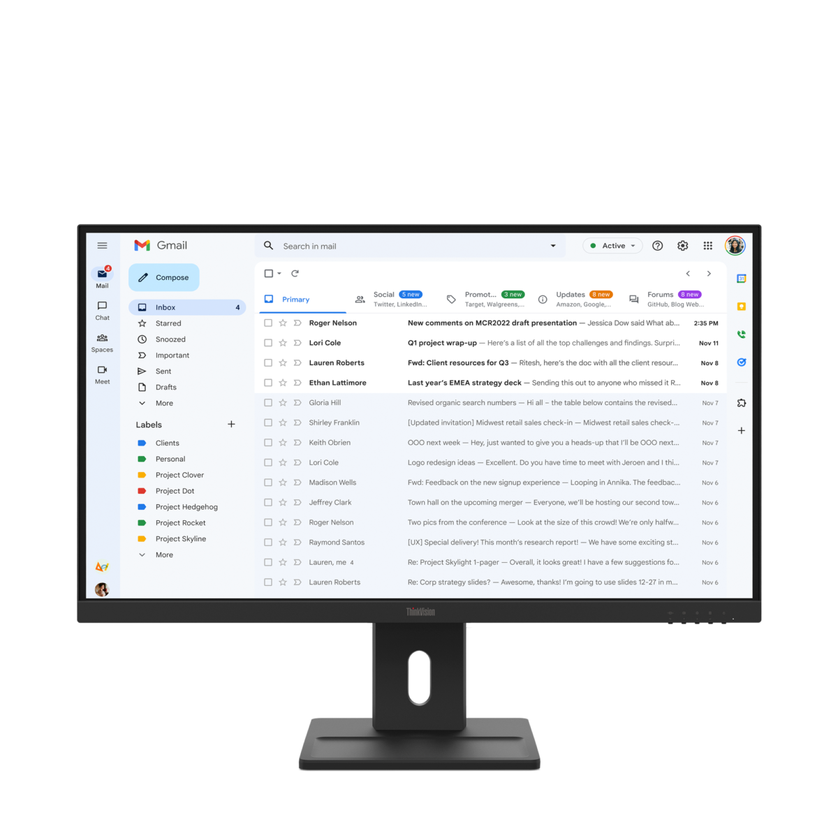 Lenovo ThinkVision E27-40 Monitor 27" FHD IPS 100Hz - Imagen 3